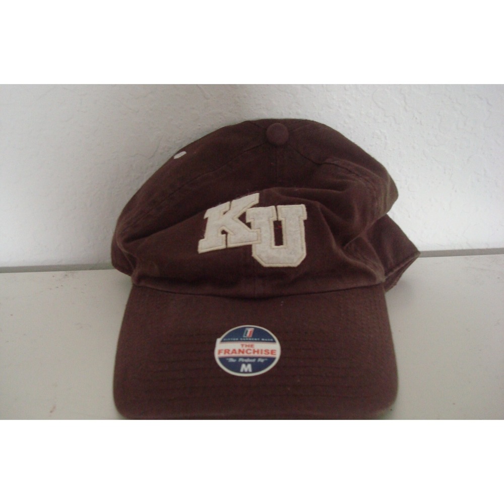KANSAS JAYHAWKS FITTED MEDIUM DEADSTOCK HAT CAP VINTAGE C3